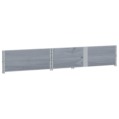 vidaXL Pflanzkasten Grau 150x100 cm Massivholz Kiefer