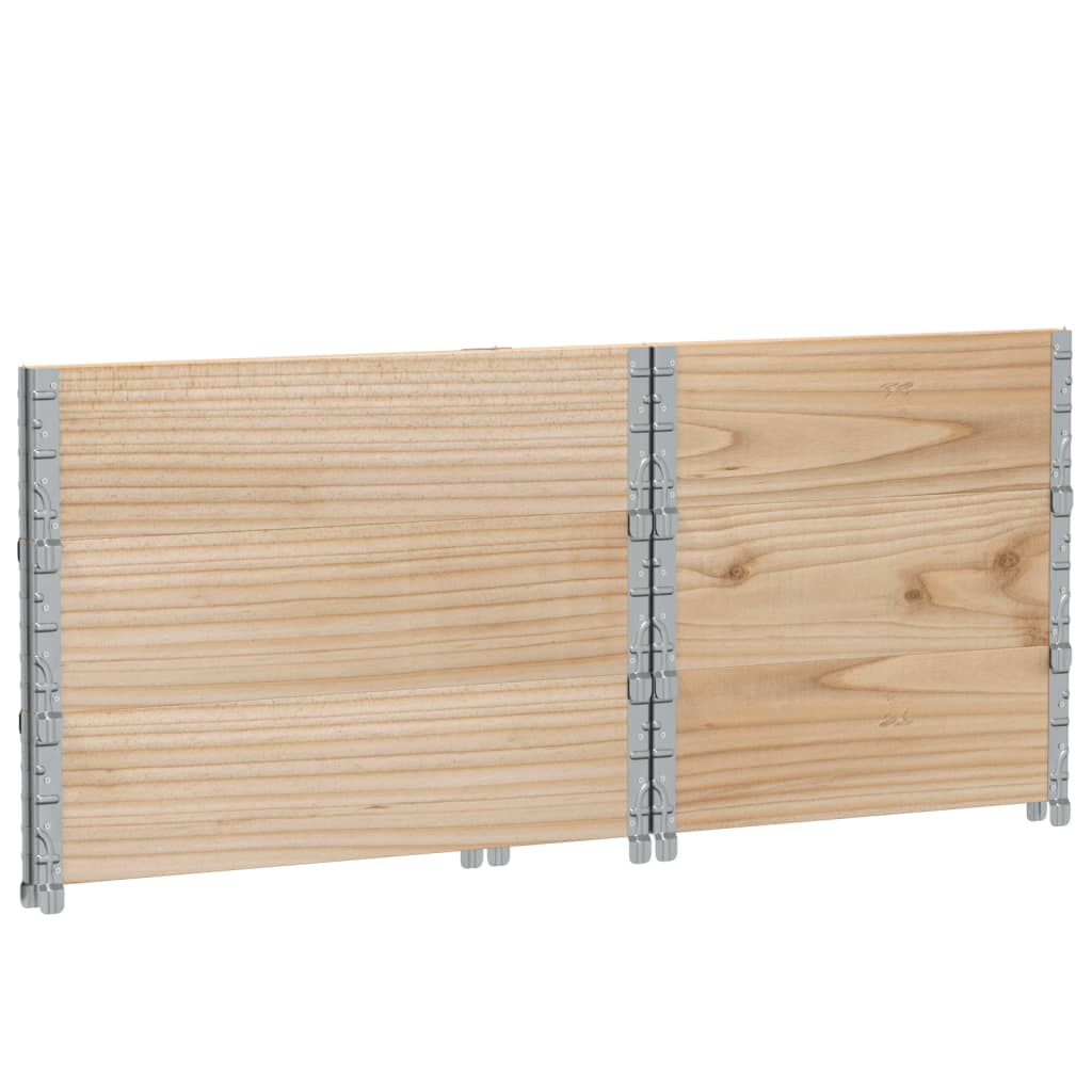 vidaXL Pflanzkasten 80x60 cm Massivholz Kiefer