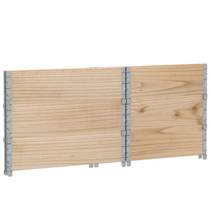 vidaXL Pflanzkasten 80x60 cm Massivholz Kiefer