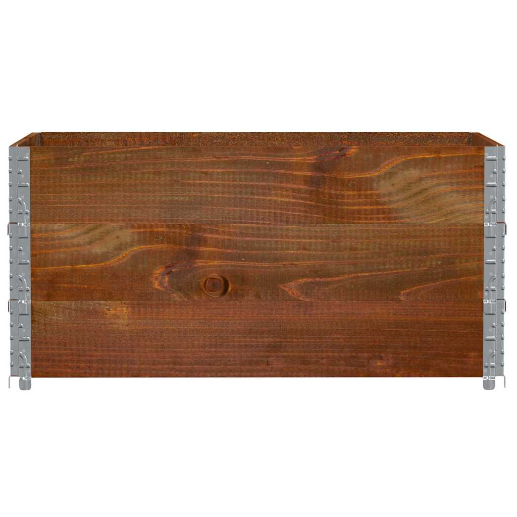 vidaXL Pflanzkasten Braun 120x80 cm Massivholz Kiefer
