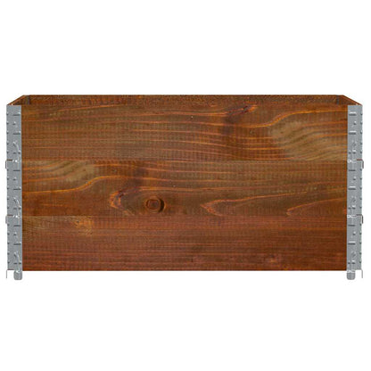 vidaXL Pflanzkasten Braun 120x80 cm Massivholz Kiefer