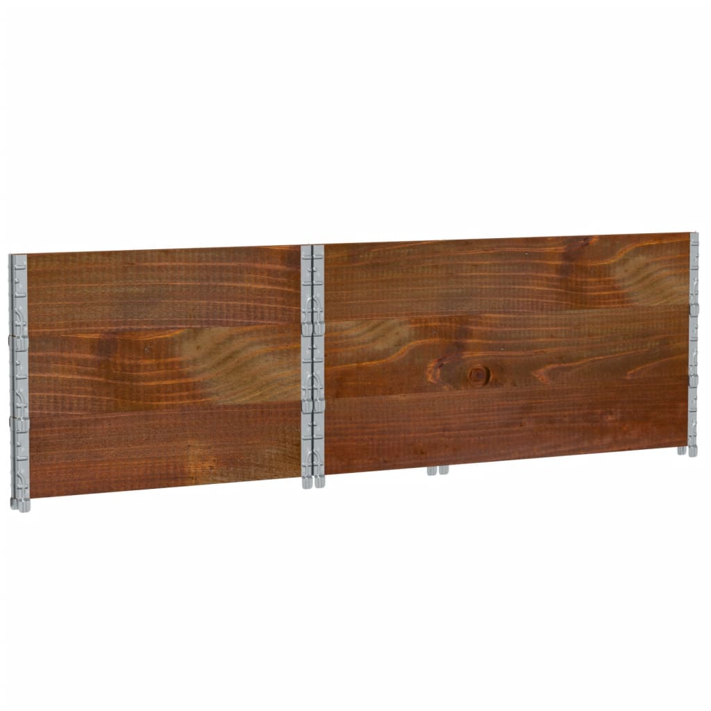 vidaXL Pflanzkasten Braun 120x80 cm Massivholz Kiefer
