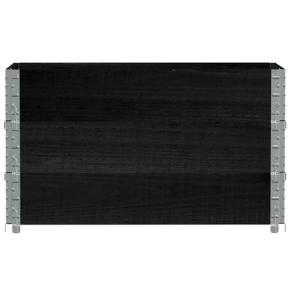 vidaXL Pflanzkasten Schwarz 100x50 cm Massivholz Kiefer