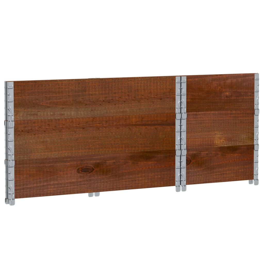 vidaXL Pflanzkasten Braun 100x50 cm Massivholz Kiefer