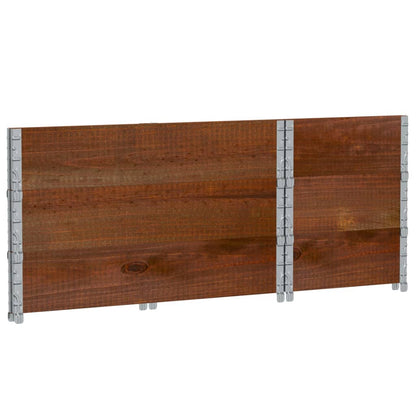 vidaXL Pflanzkasten Braun 100x50 cm Massivholz Kiefer