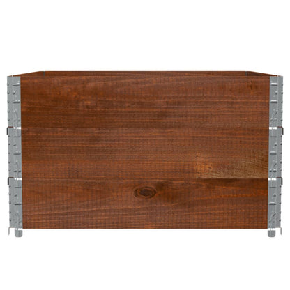 vidaXL Pflanzkasten Braun 100x100 cm Massivholz Kiefer