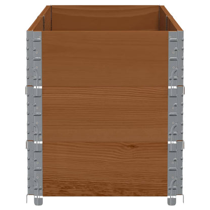 vidaXL Pflanzkasten Braun 150x50 cm Massivholz Kiefer