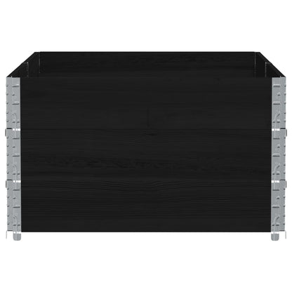 vidaXL Pflanzkasten Schwarz 150x100 cm Massivholz Kiefer
