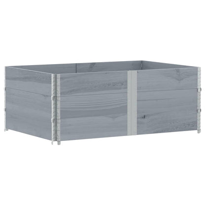 vidaXL Pflanzkasten Grau 150x100 cm Massivholz Kiefer
