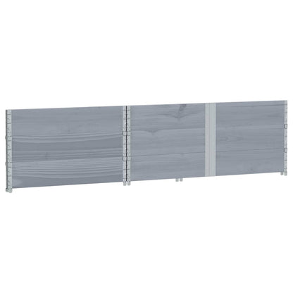 vidaXL Pflanzkasten Grau 150x100 cm Massivholz Kiefer