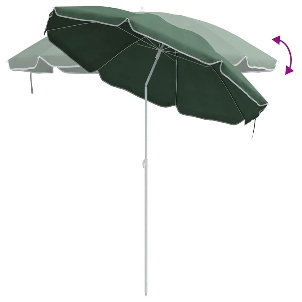 vidaXL Sonnenschirm Grün 161 x 161 x 193 cm Polyester