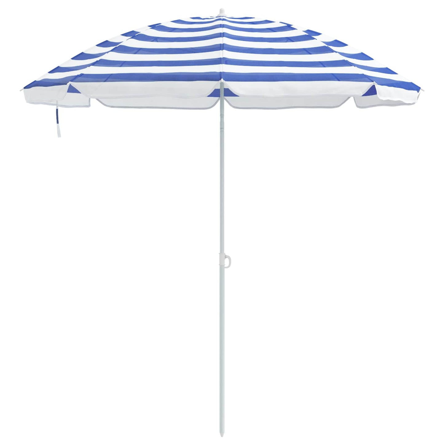 vidaXL Strandparasol Blau und Weiß 206 x 206 x 212 cm