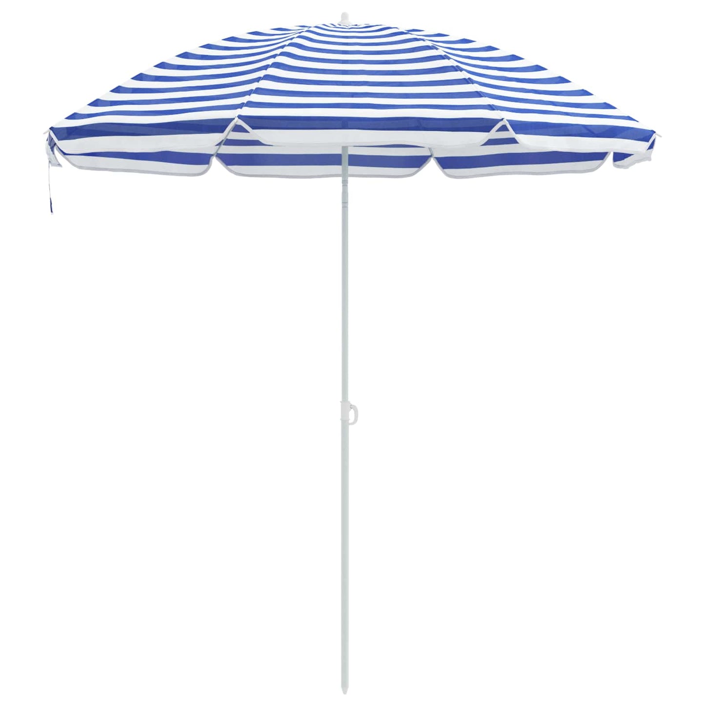 vidaXL Strandparasol Blau und Weiß 263 x 263 x 272 cm