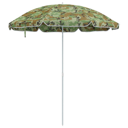 Strandparasol Tarnung 263 x 263 x 272 cm Polyester und Metall