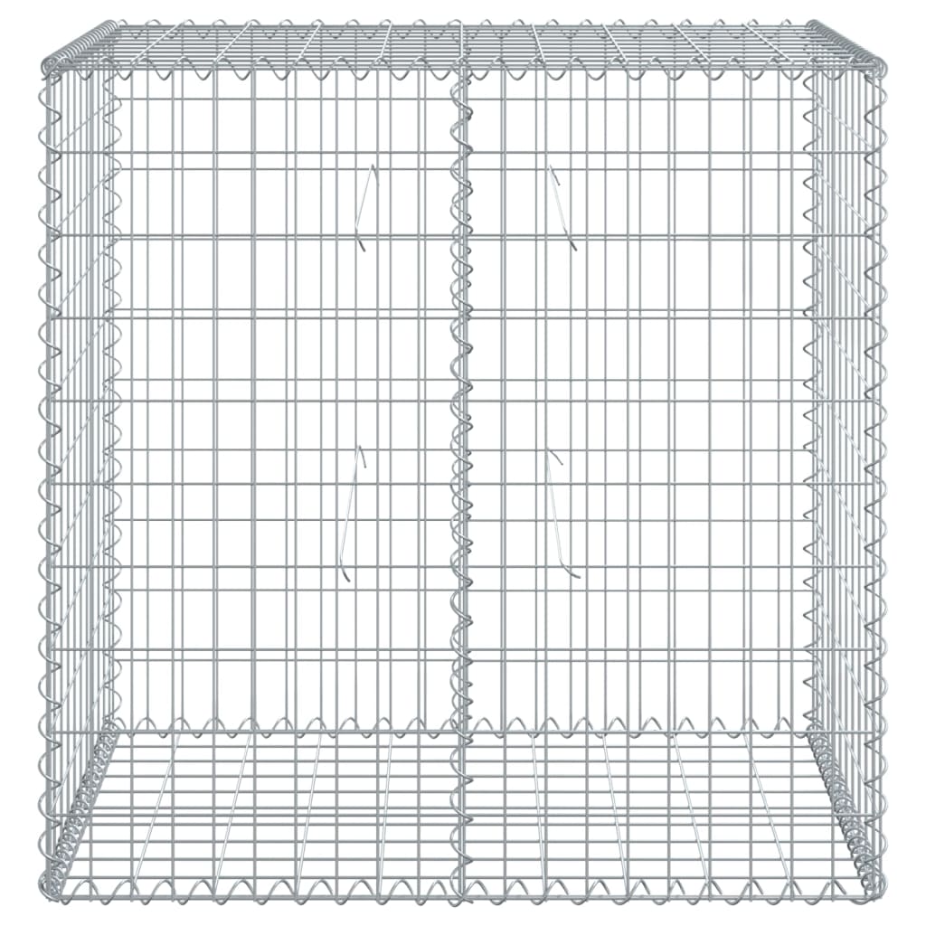 vidaXL Gabione mit Deckel 100x50x100 cm Verzinktes Eisen