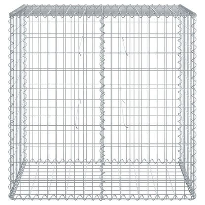 vidaXL Gabione mit Deckel 100x50x100 cm Verzinktes Eisen