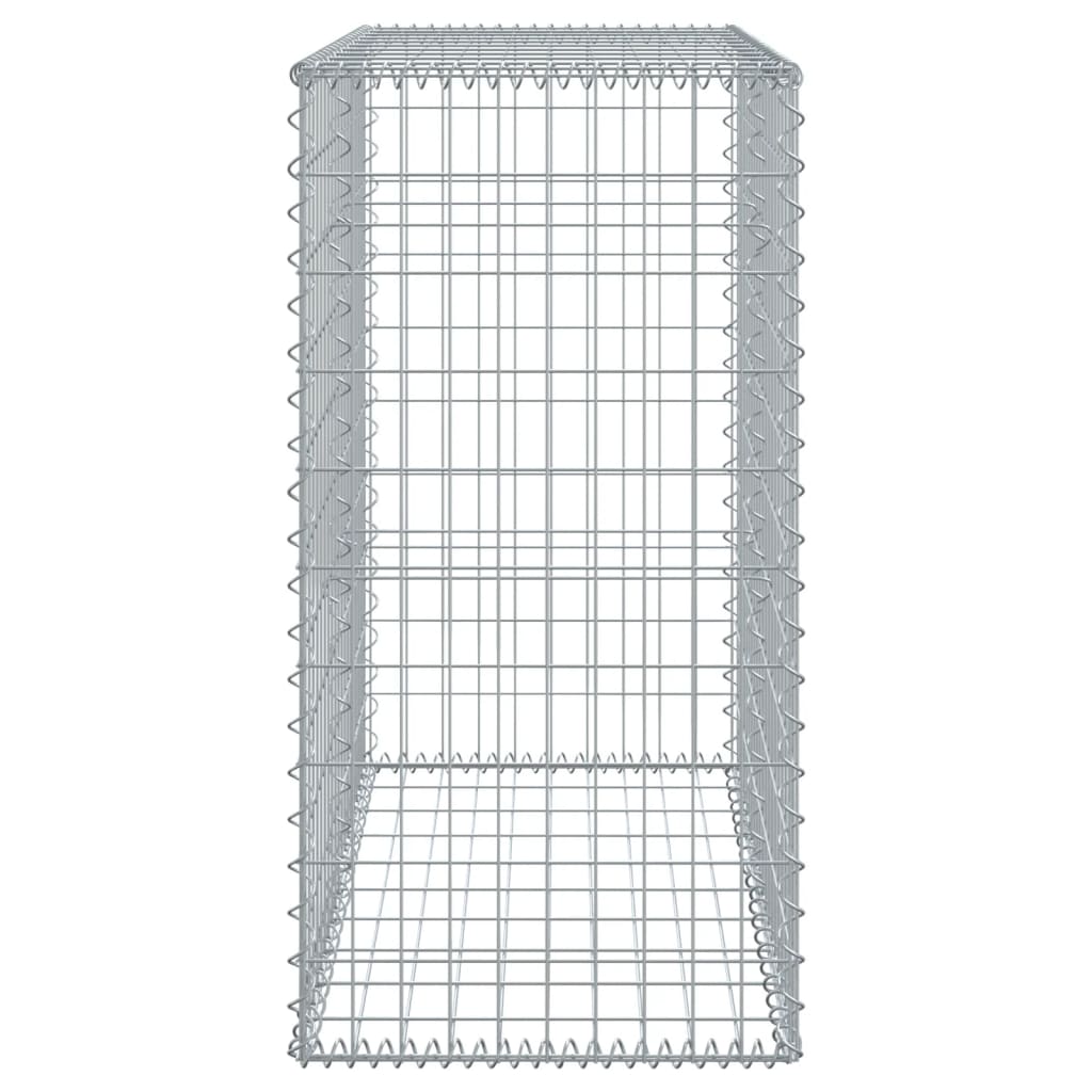 vidaXL Gabione mit Deckel 100x50x100 cm Verzinktes Eisen