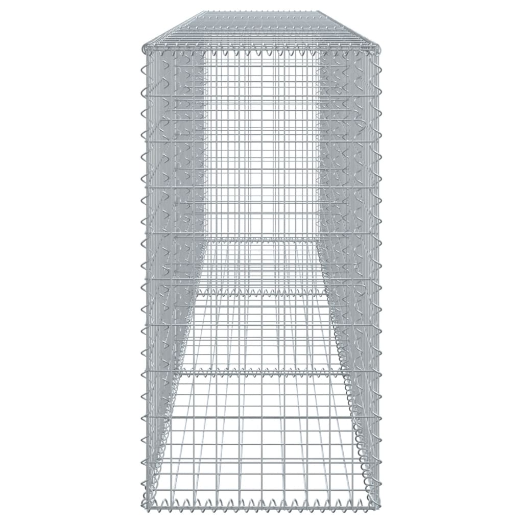 vidaXL Gabione mit Deckel 300x50x100 cm Verzinktes Eisen