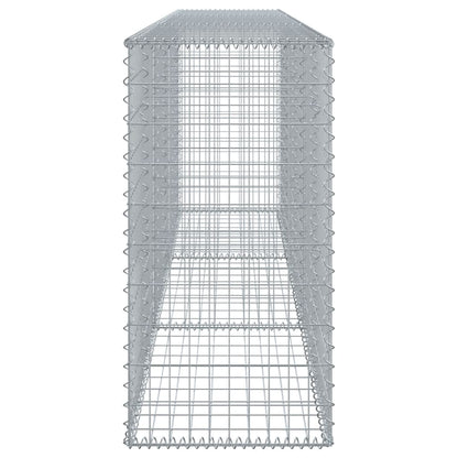 vidaXL Gabione mit Deckel 300x50x100 cm Verzinktes Eisen