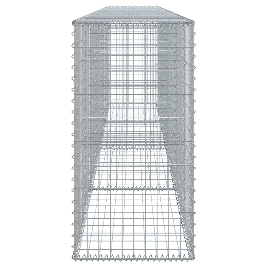 vidaXL Gabion avec couvercle 400x50x100 cm Fer galvanisé