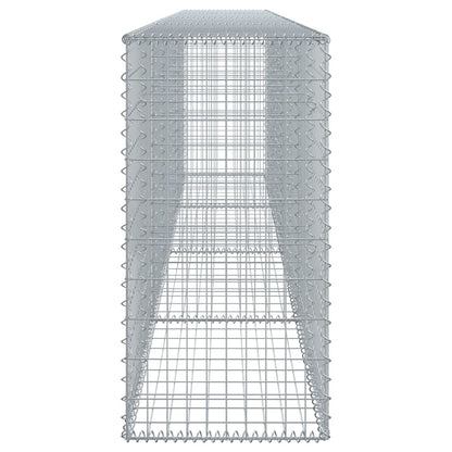 vidaXL Gabion avec couvercle 400x50x100 cm Fer galvanisé