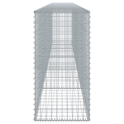 vidaXL Gabione mit Deckel 500x50x100 cm Verzinktes Eisen