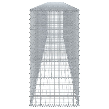 vidaXL Gabione mit Deckel 600x50x100 cm Verzinktes Eisen