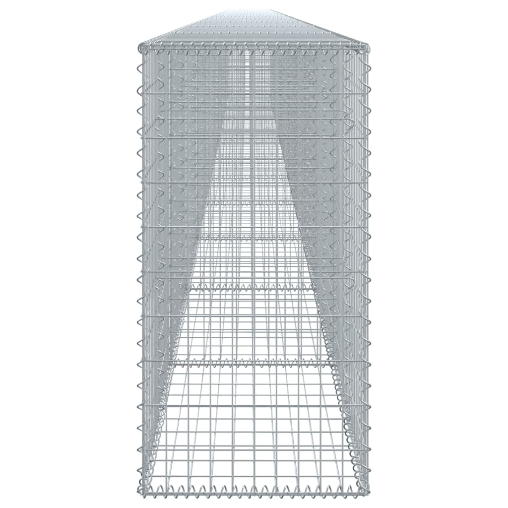 vidaXL Gabionenkorb mit Deckel 1200x50x100 cm en fer galvanisé