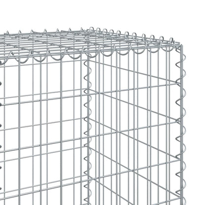 vidaXL Gabione mit Deckel 200x50x150 cm Verzinktes Eisen