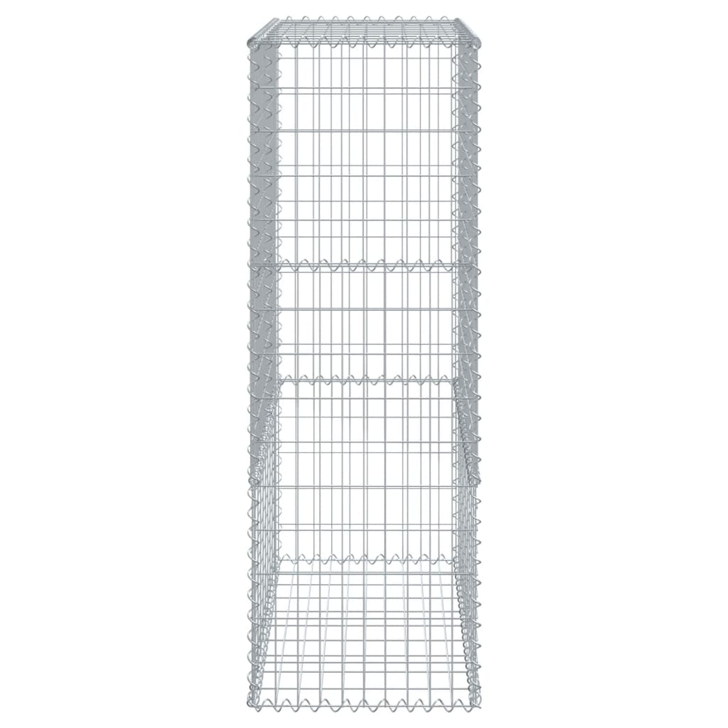 vidaXL Gabione mit Deckel 300x50x150 cm Verzinktes Eisen