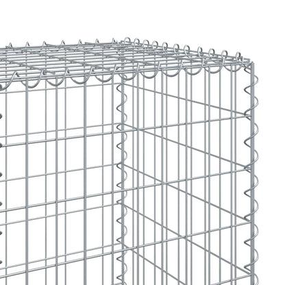 vidaXL Gabione mit Deckel 300x50x150 cm Verzinktes Eisen