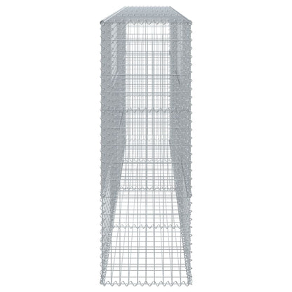 vidaXL Gabionen mit Deckel 400x50x150 cm Verzinktes Eisen