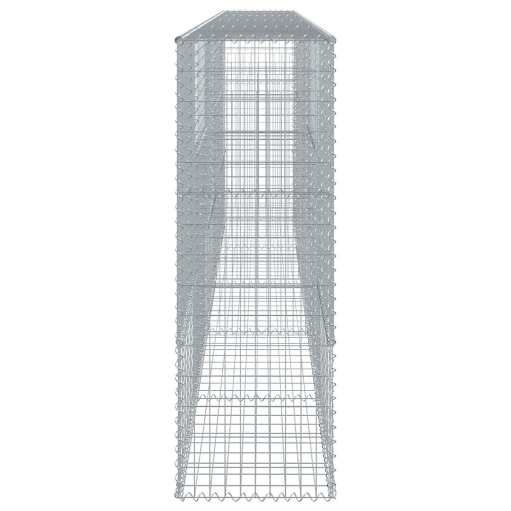 vidaXL Gabionenkorb mit Deckel 500x50x150 cm Eisen verzinkt