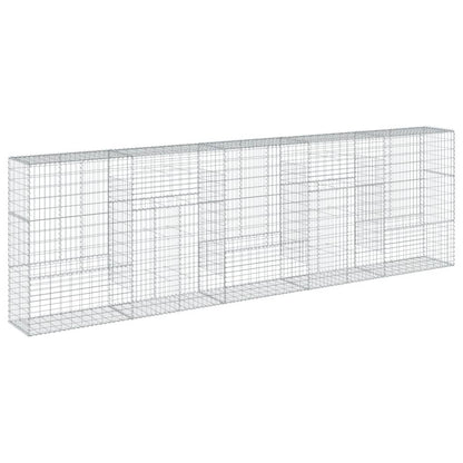 vidaXL Gabionenkorb mit Deckel 500x50x150 cm Eisen verzinkt