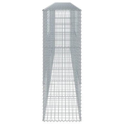 vidaXL Gabione mit Deckel 600x50x150 cm Verzinktes Eisen