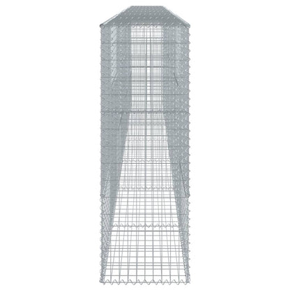 vidaXL Gabione mit Deckel 700x50x150 cm Verzinktes Eisen
