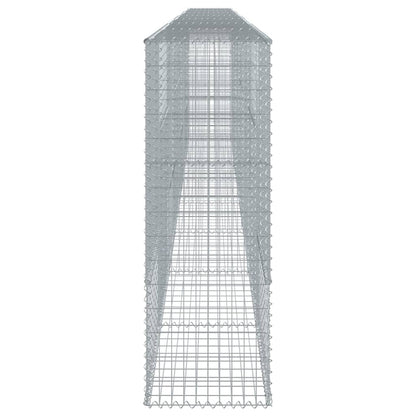 vidaXL Gabione mit Deckel 800x50x150 cm Verzinktes Eisen