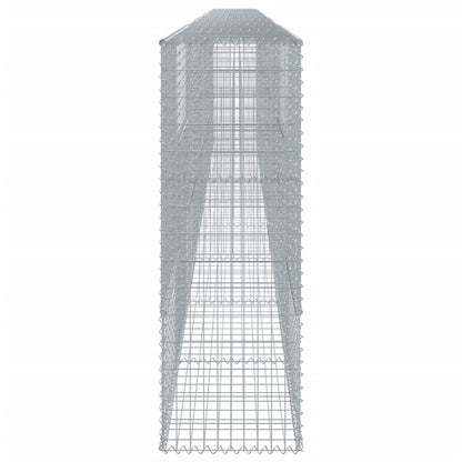 vidaXL Gabione mit Deckel 900x50x150 cm Verzinktes Eisen