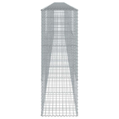 vidaXL Gabione mit Deckel 1000x50x150 cm Verzinktes Eisen