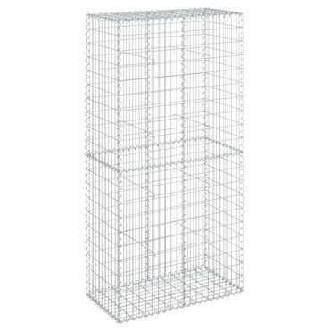 vidaXL Gabione mit Deckel 100x50x200 cm Verzinktes Eisen