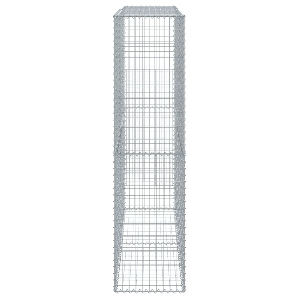 vidaXL Gabion avec couvercle 200x50x200 cm Fer galvanisé