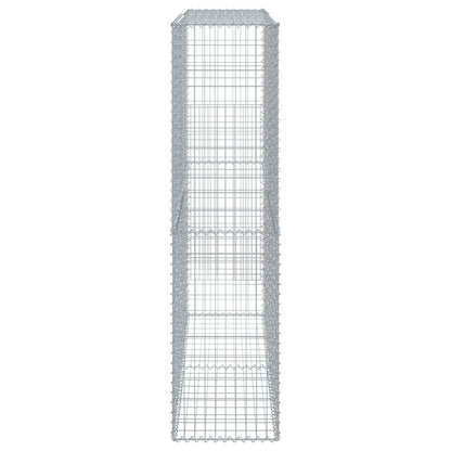 vidaXL Gabion avec couvercle 200x50x200 cm Fer galvanisé