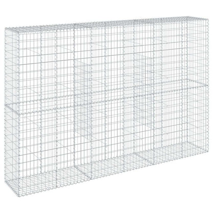 vidaXL Gabione mit Deckel 300x50x200 cm Verzinktes Eisen