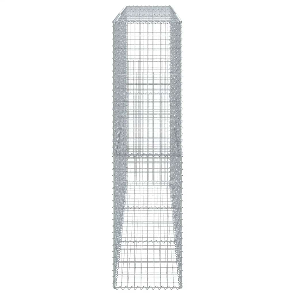 vidaXL Gabione mit Deckel 300x50x200 cm Verzinktes Eisen