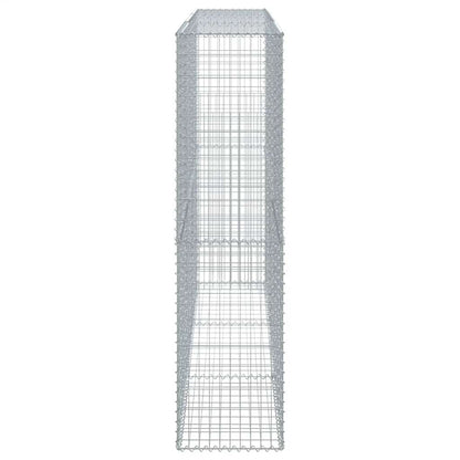vidaXL Gabione mit Deckel 300x50x200 cm Verzinktes Eisen