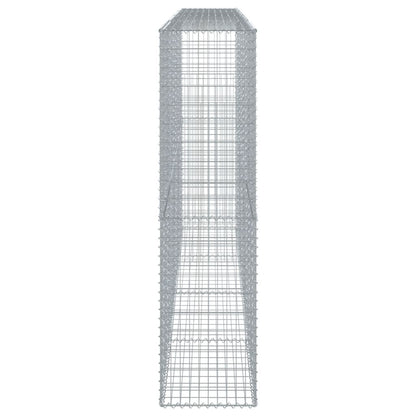 vidaXL Gabione mit Deckel 400x50x200 cm Verzinktes Eisen