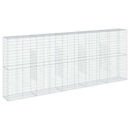 vidaXL Gabione mit Deckel 500x50x200 cm Verzinktes Eisen