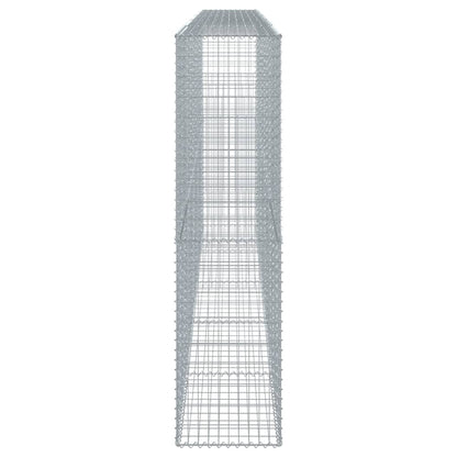 vidaXL Gabione mit Deckel 500x50x200 cm Verzinktes Eisen