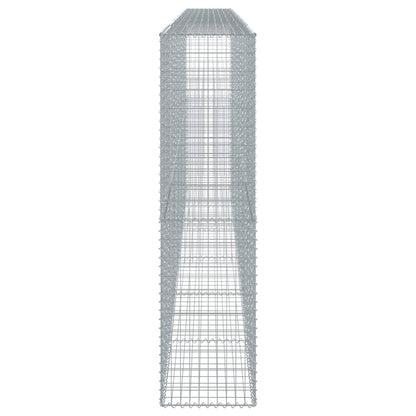 vidaXL Gabione mit Deckel 600x50x200 cm Verzinktes Eisen