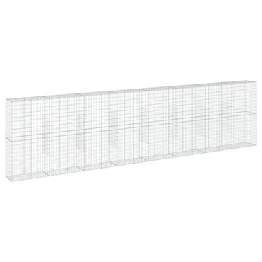 vidaXL Gabione mit Deckel 800x50x200 cm Verzinktes Eisen